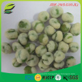 wasabi flavor coated green peas